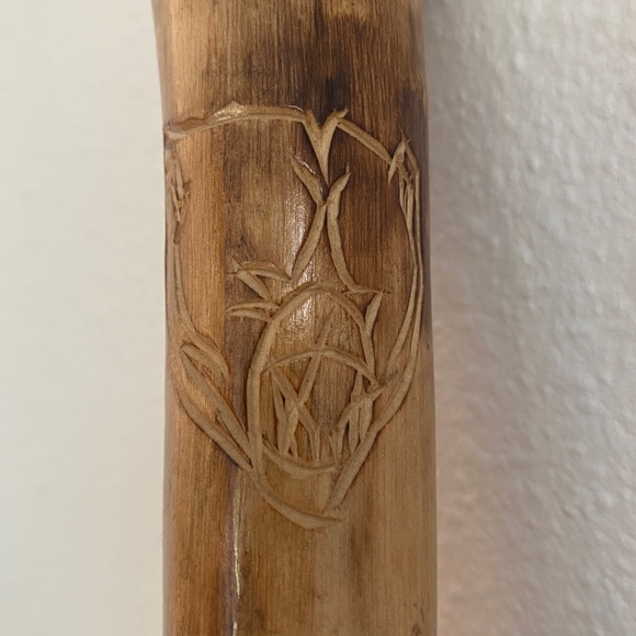 Lake Tahoe Engraved Hard Pine Wood Walking Stick - Picture 6 of 7